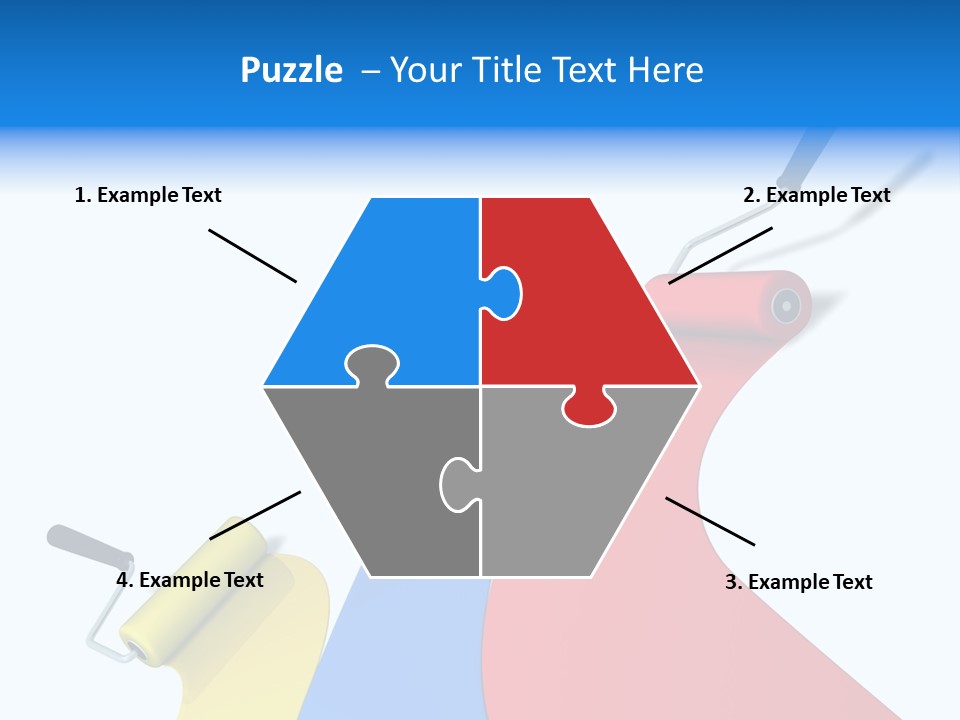 Whitewash Indoor Red PowerPoint Template