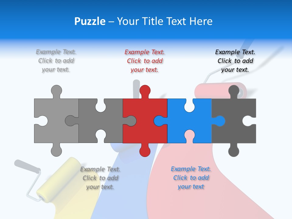 Whitewash Indoor Red PowerPoint Template