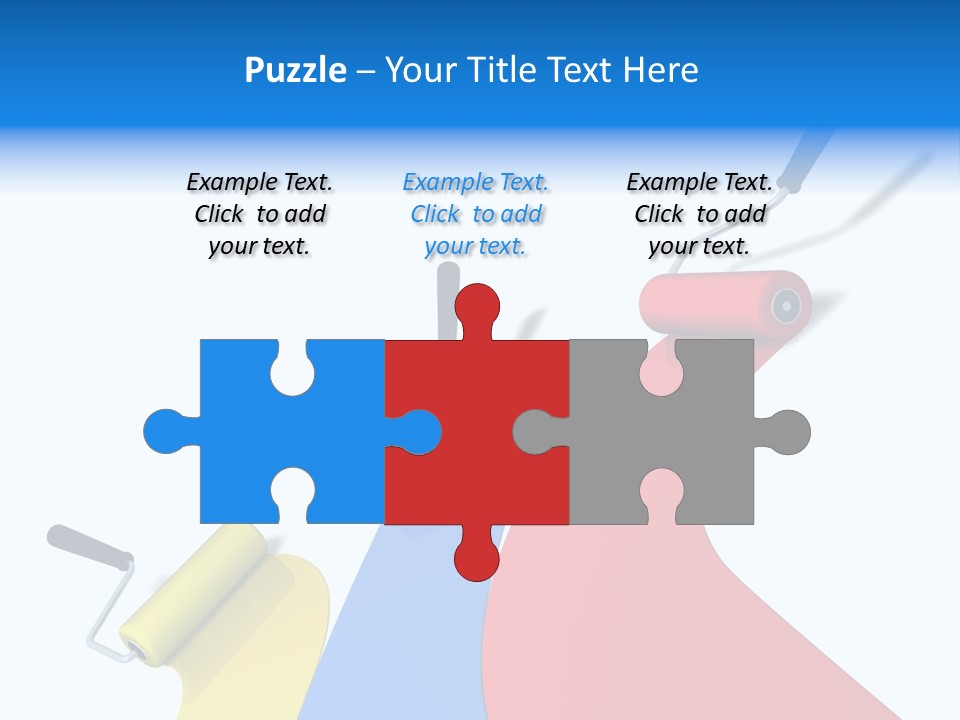 Whitewash Indoor Red PowerPoint Template