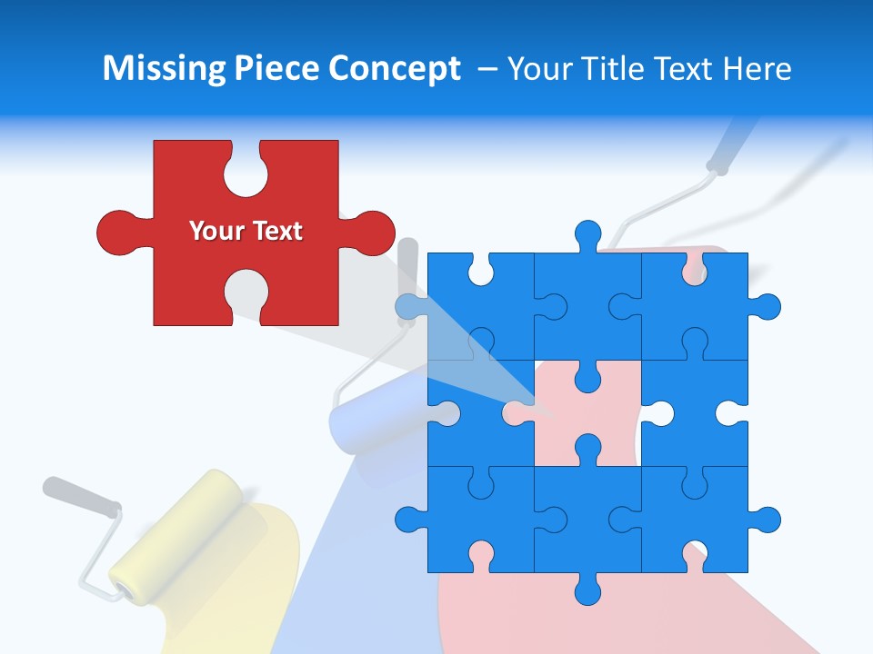 Whitewash Indoor Red PowerPoint Template