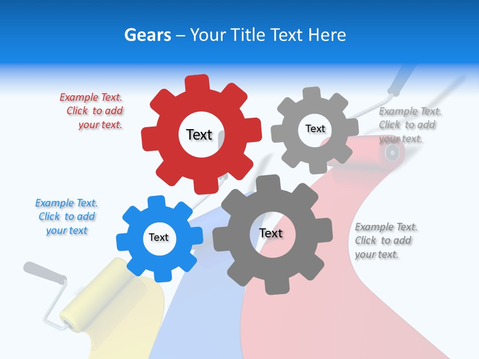 Whitewash Indoor Red PowerPoint Template