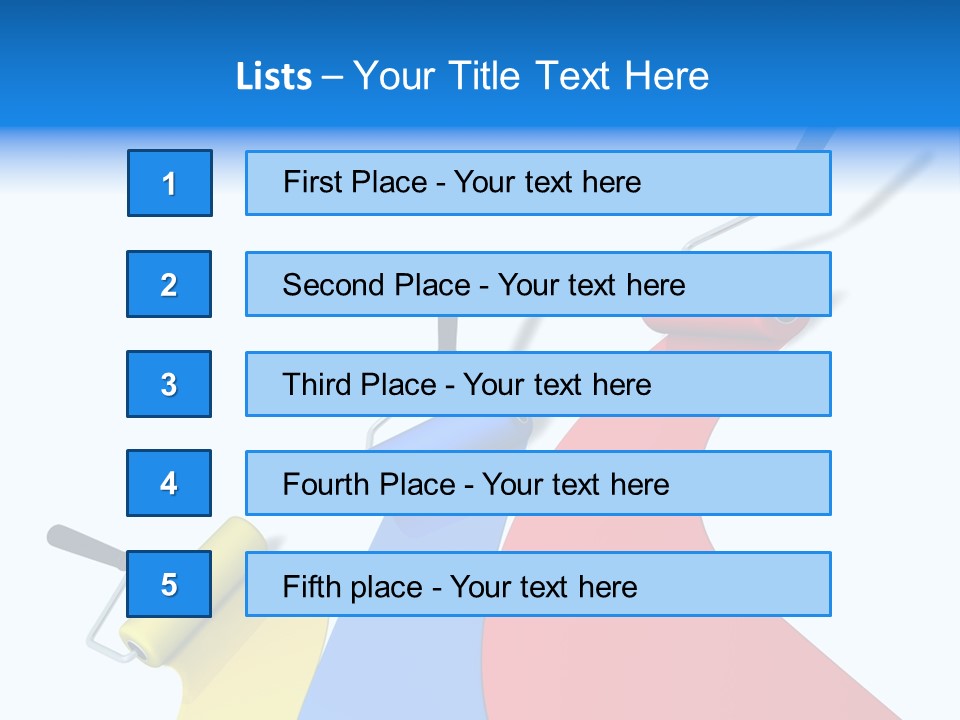 Whitewash Indoor Red PowerPoint Template
