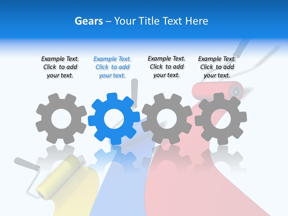 Whitewash Indoor Red PowerPoint Template