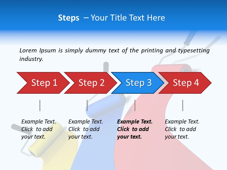 Whitewash Indoor Red PowerPoint Template