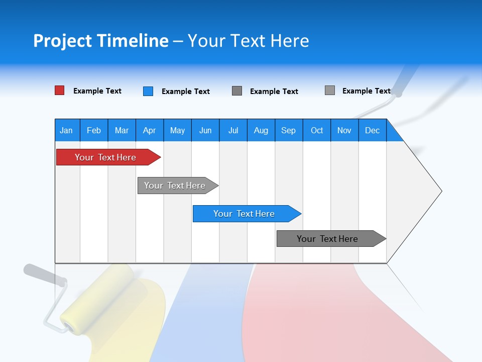 Whitewash Indoor Red PowerPoint Template