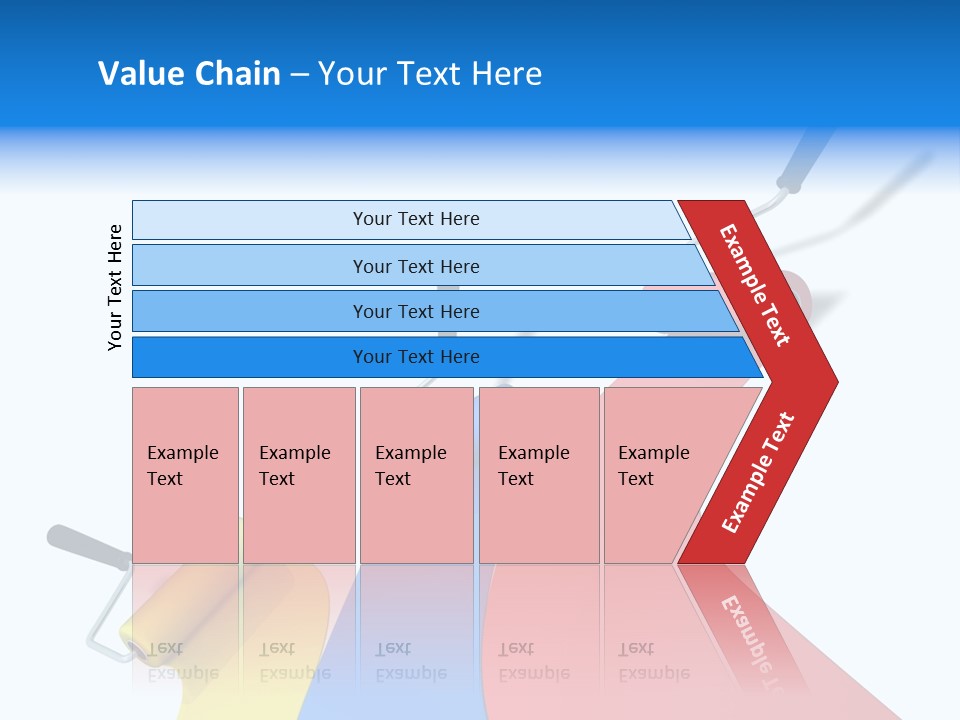 Whitewash Indoor Red PowerPoint Template