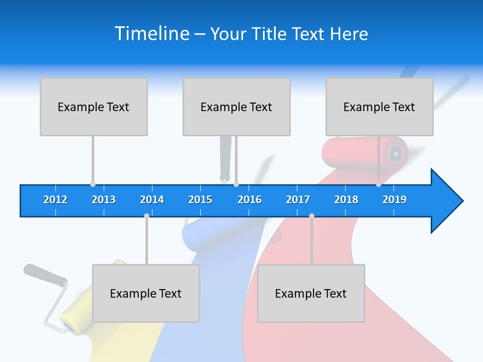 Whitewash Indoor Red PowerPoint Template