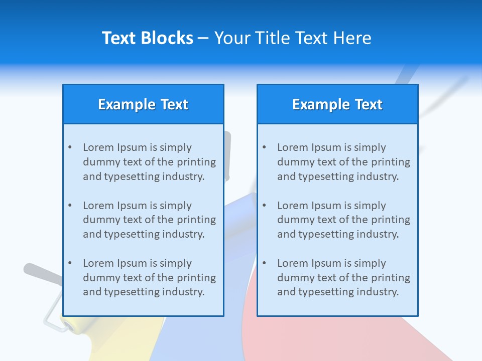 Whitewash Indoor Red PowerPoint Template