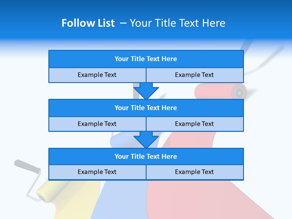 Whitewash Indoor Red PowerPoint Template