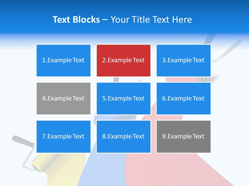 Whitewash Indoor Red PowerPoint Template