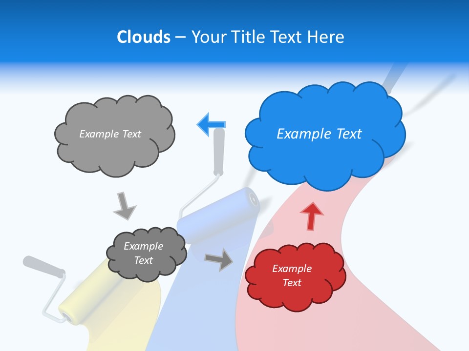 Whitewash Indoor Red PowerPoint Template