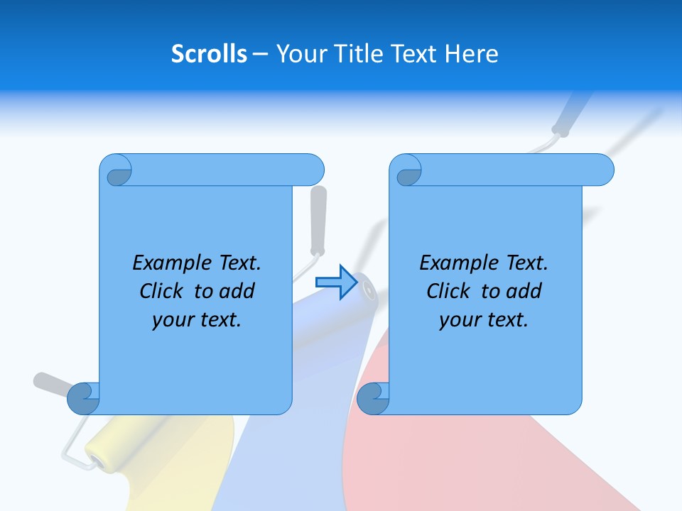 Whitewash Indoor Red PowerPoint Template