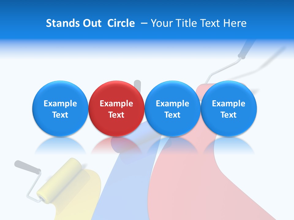 Whitewash Indoor Red PowerPoint Template