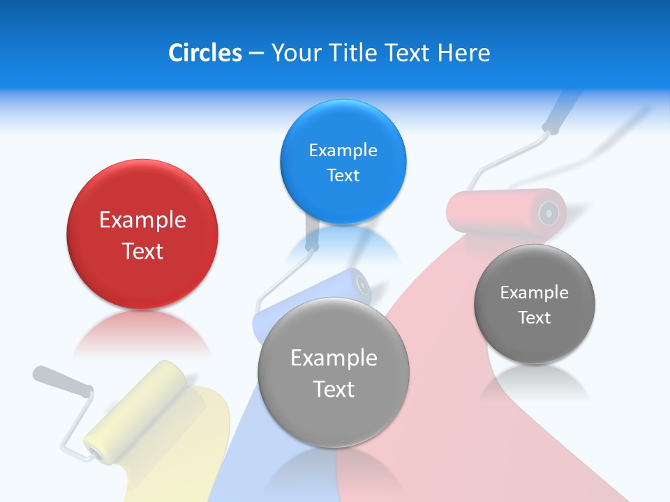 Whitewash Indoor Red PowerPoint Template