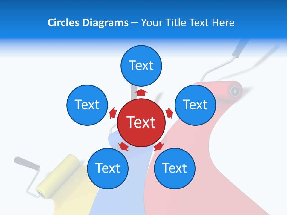 Whitewash Indoor Red PowerPoint Template