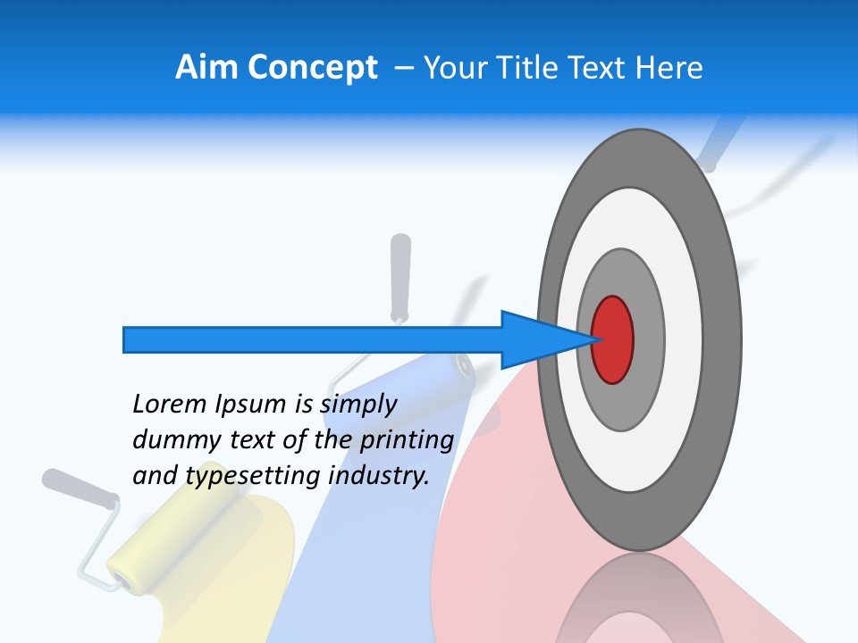 Whitewash Indoor Red PowerPoint Template