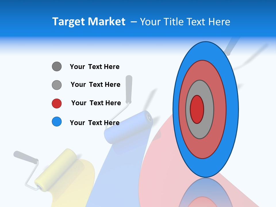 Whitewash Indoor Red PowerPoint Template