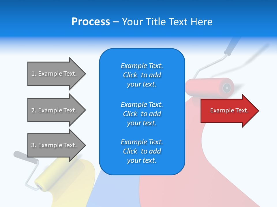Whitewash Indoor Red PowerPoint Template
