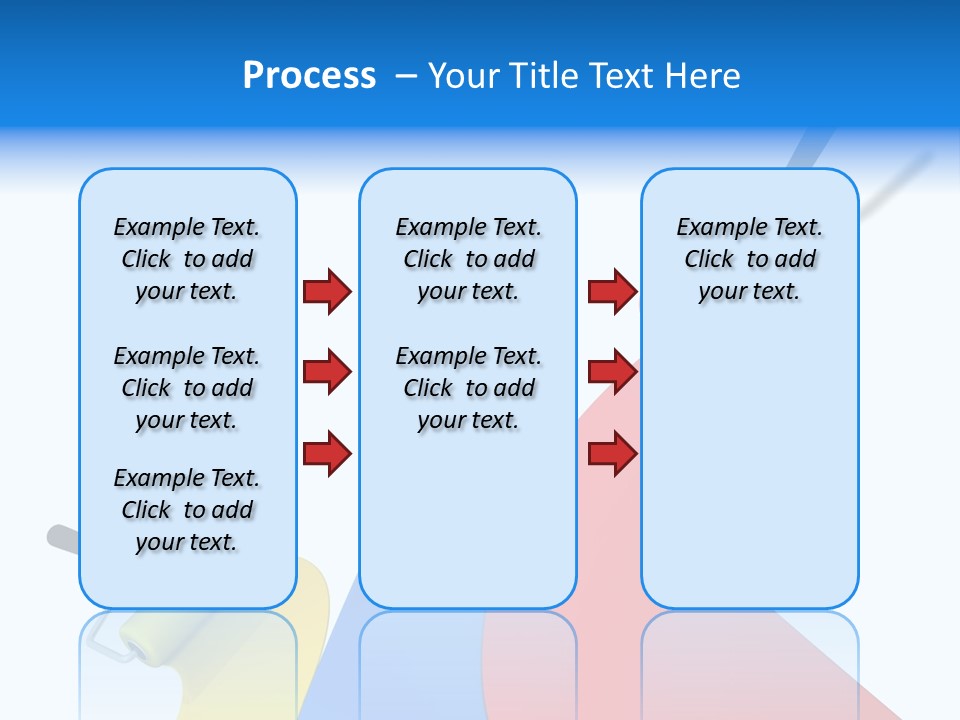 Whitewash Indoor Red PowerPoint Template
