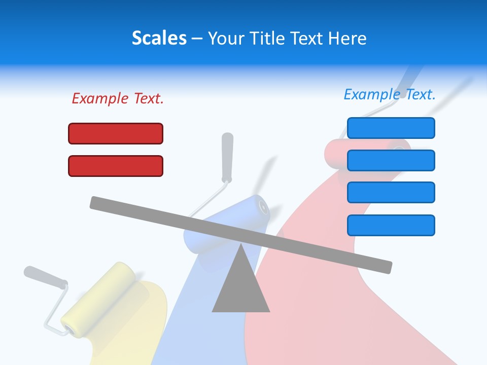 Whitewash Indoor Red PowerPoint Template