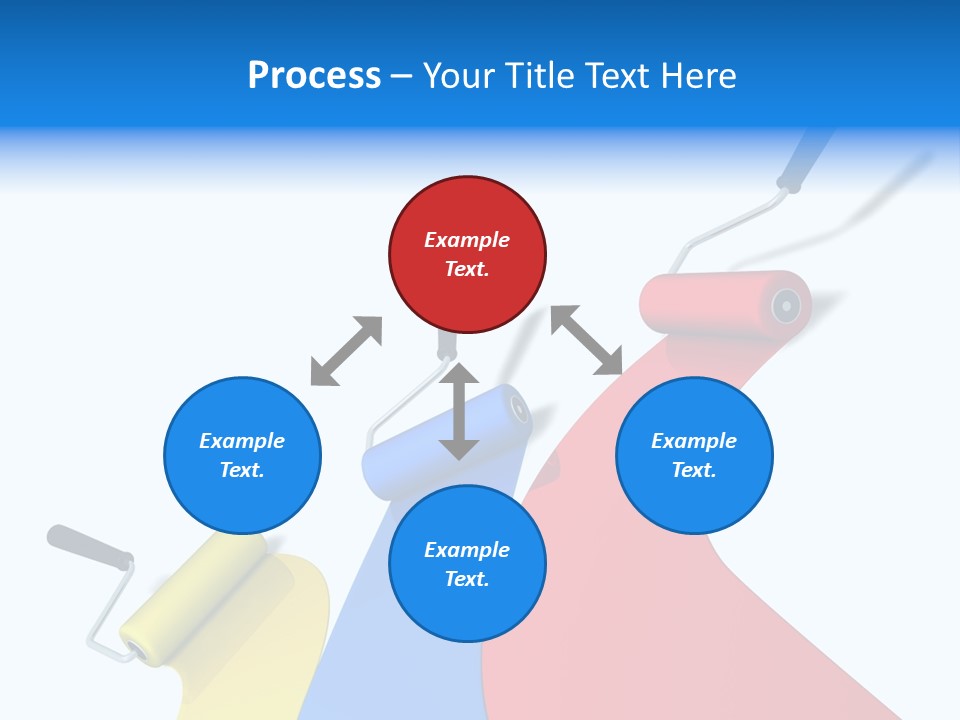 Whitewash Indoor Red PowerPoint Template