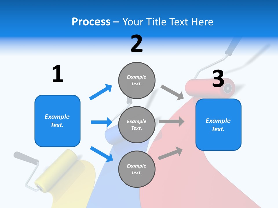 Whitewash Indoor Red PowerPoint Template