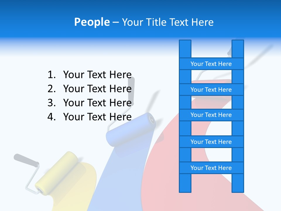 Whitewash Indoor Red PowerPoint Template