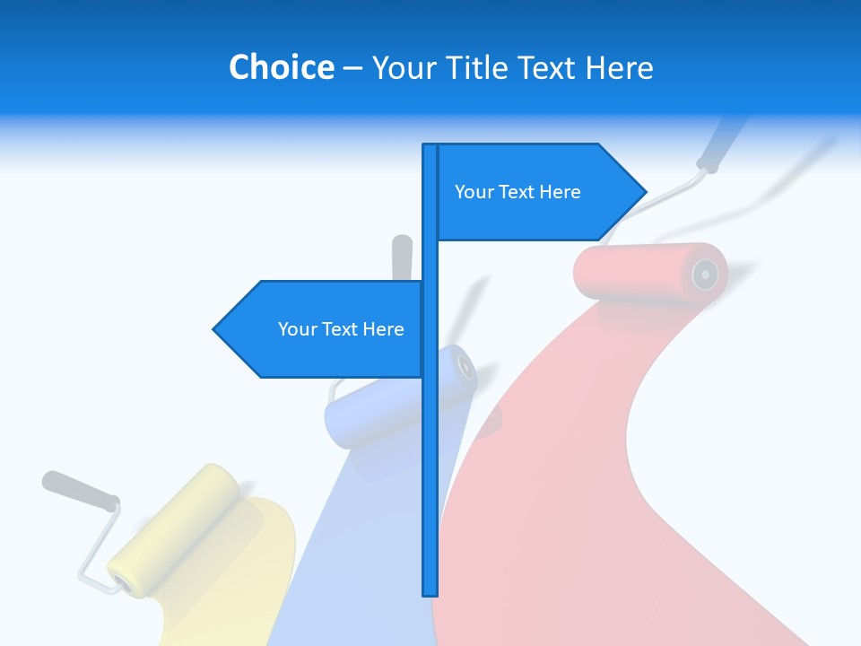 Whitewash Indoor Red PowerPoint Template