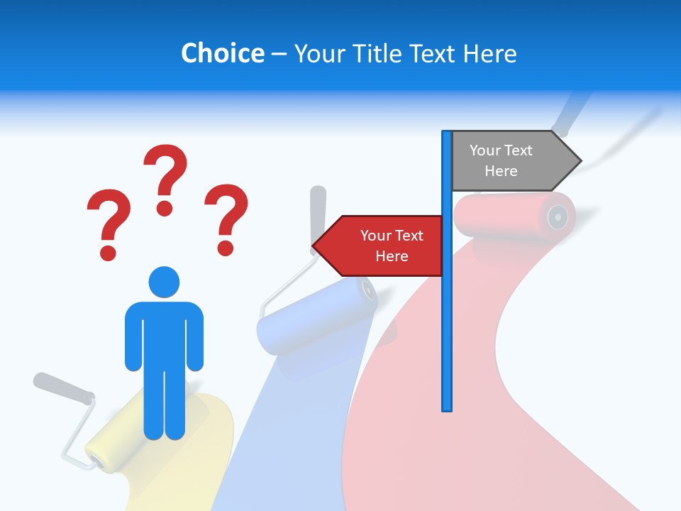 Whitewash Indoor Red PowerPoint Template