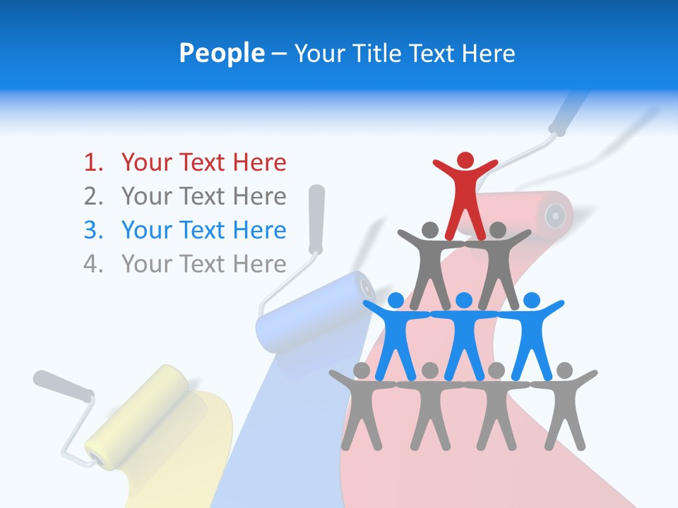 Whitewash Indoor Red PowerPoint Template