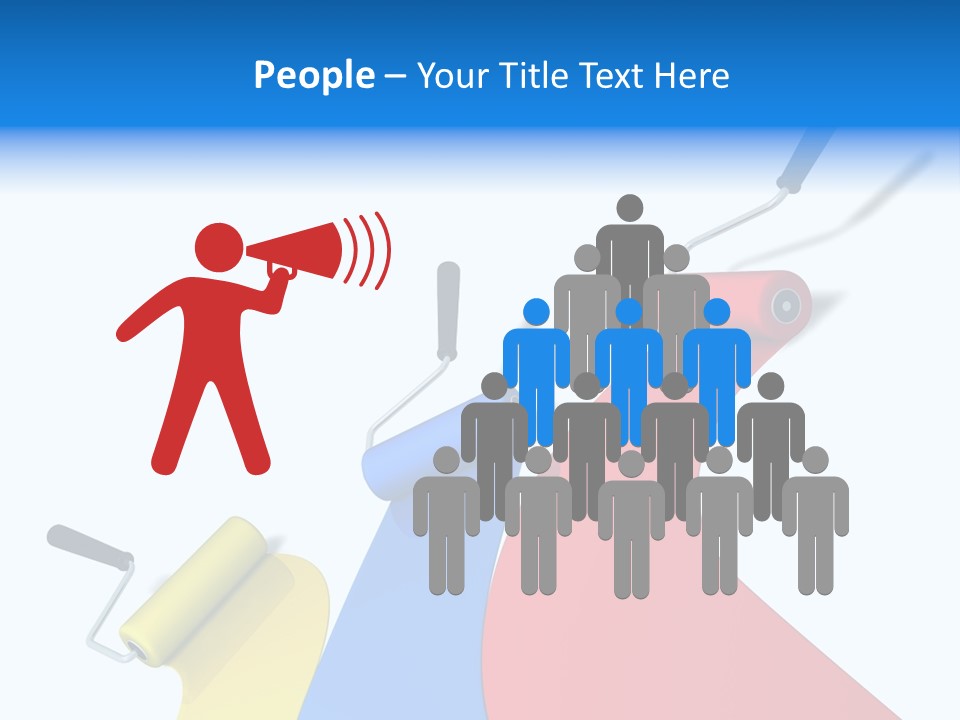 Whitewash Indoor Red PowerPoint Template