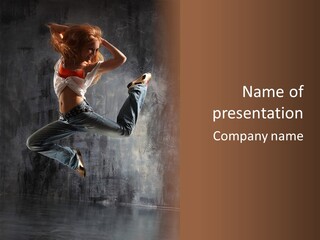 Hiphop Stunt Gymnastic PowerPoint Template