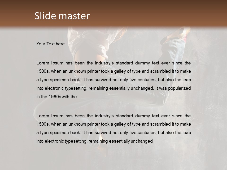 Hiphop Stunt Gymnastic PowerPoint Template