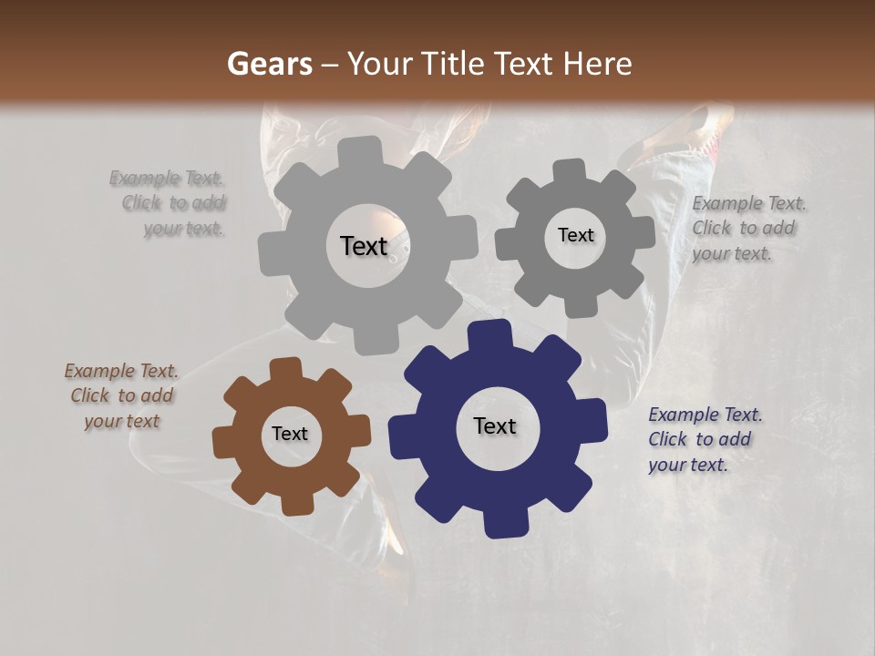 Hiphop Stunt Gymnastic PowerPoint Template