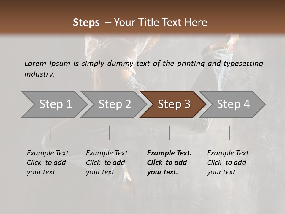 Hiphop Stunt Gymnastic PowerPoint Template