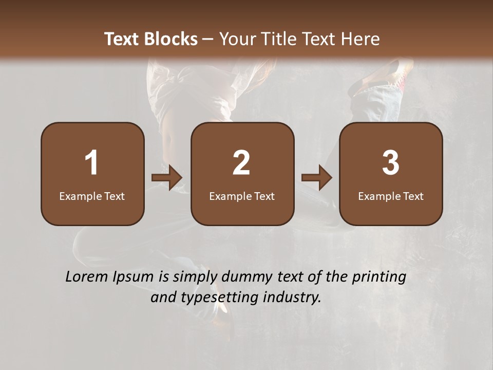 Hiphop Stunt Gymnastic PowerPoint Template