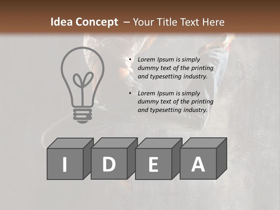 Hiphop Stunt Gymnastic PowerPoint Template