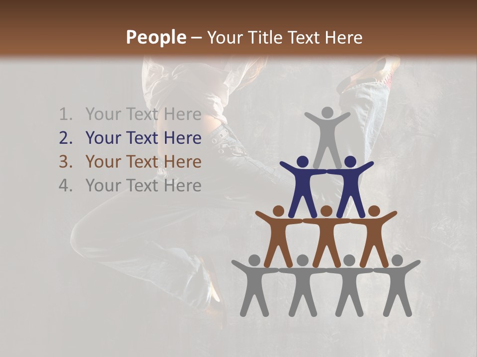 Hiphop Stunt Gymnastic PowerPoint Template