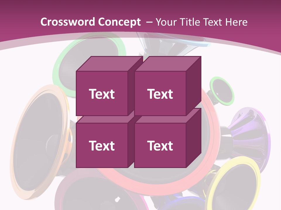 Set White Wave PowerPoint Template