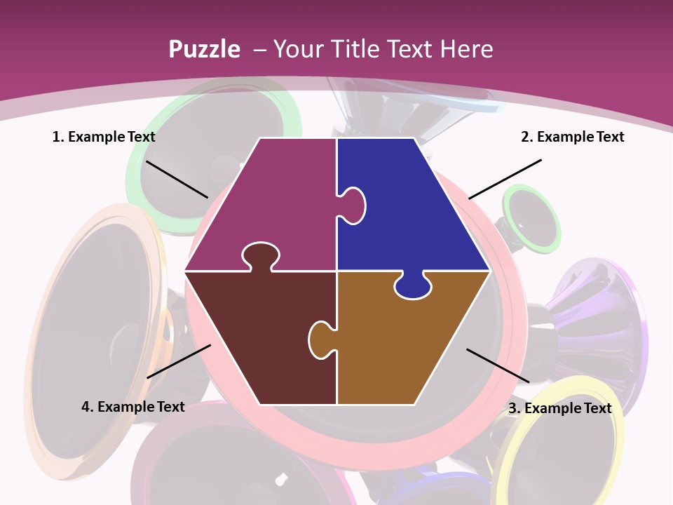 Set White Wave PowerPoint Template