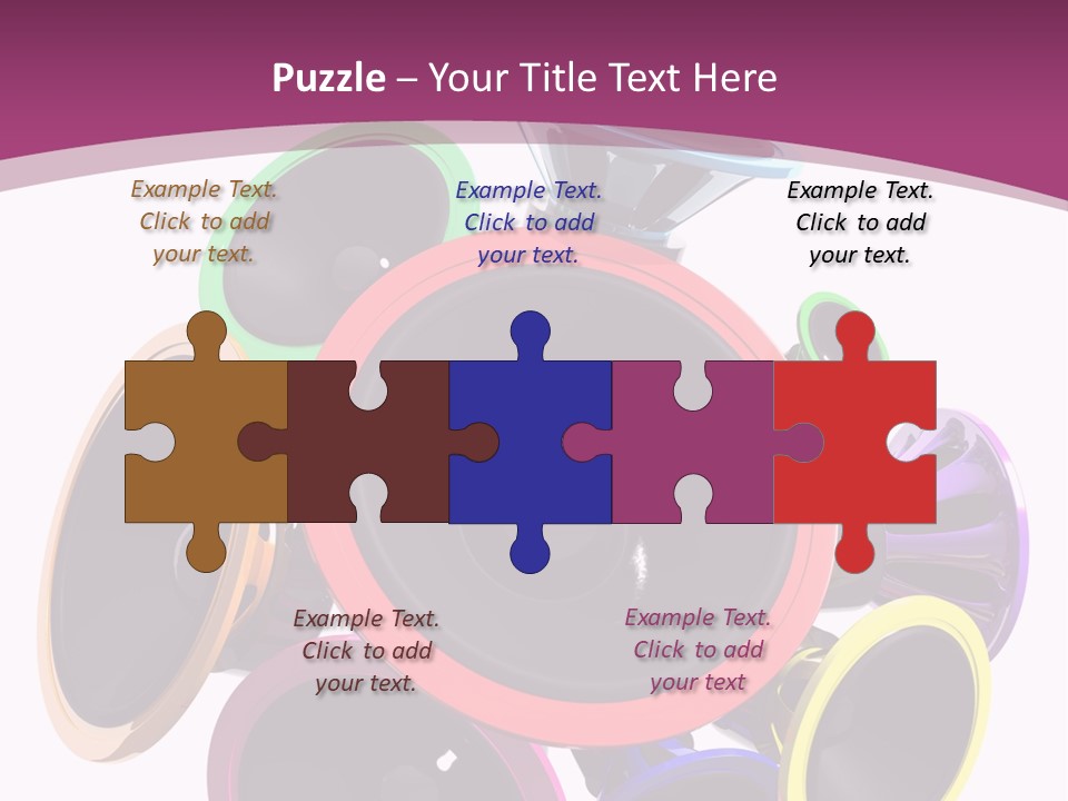 Set White Wave PowerPoint Template