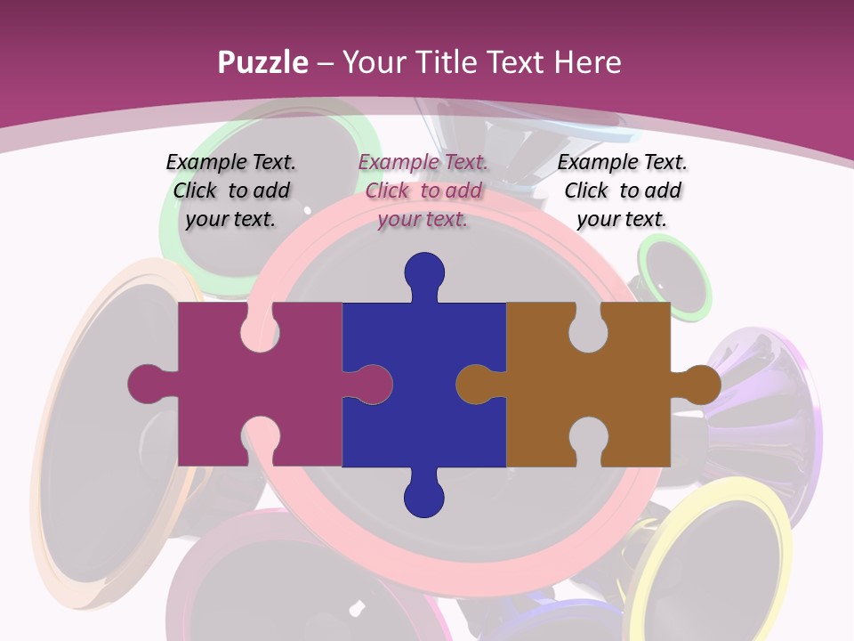 Set White Wave PowerPoint Template