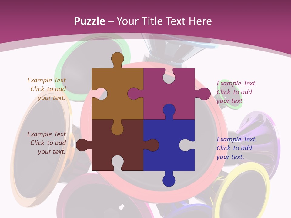 Set White Wave PowerPoint Template