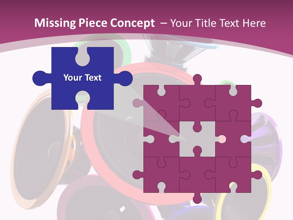 Set White Wave PowerPoint Template