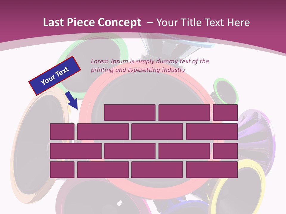 Set White Wave PowerPoint Template