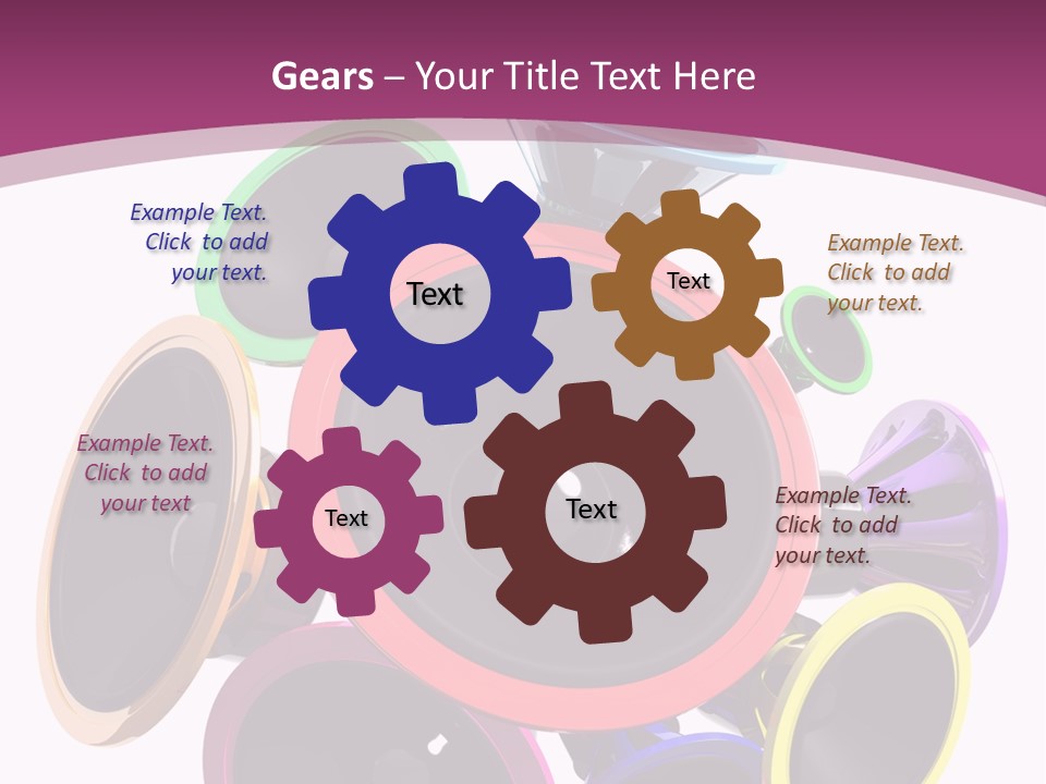 Set White Wave PowerPoint Template