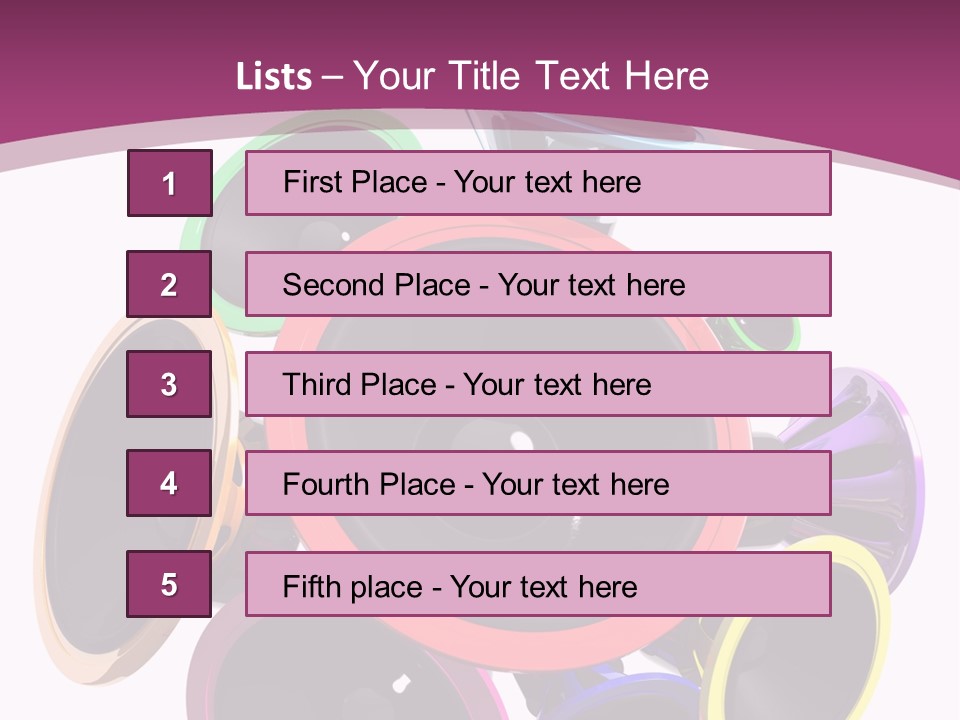 Set White Wave PowerPoint Template