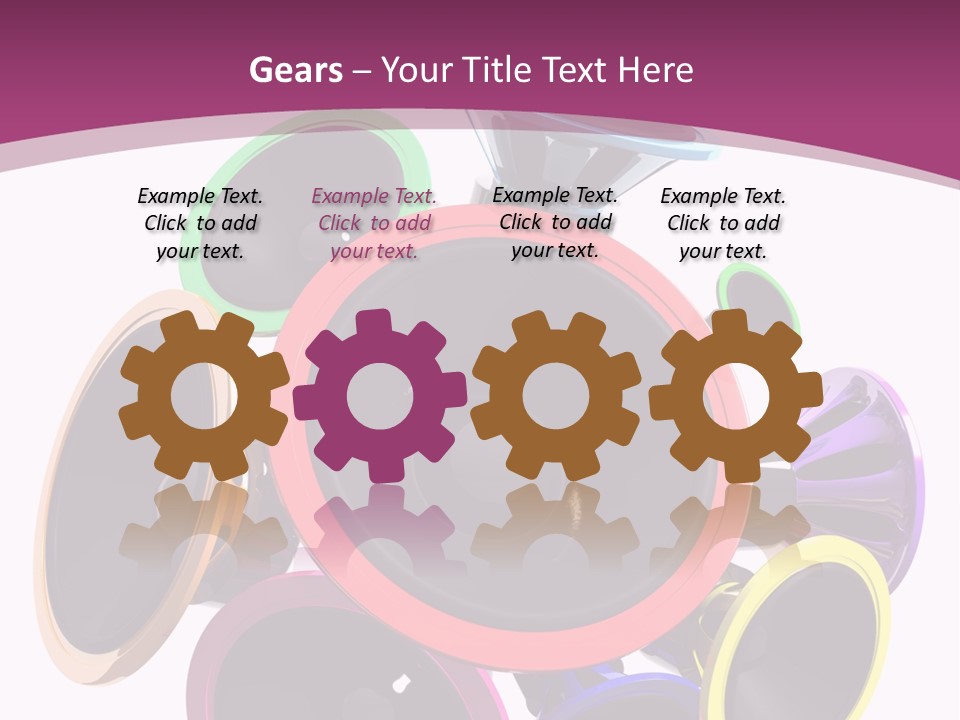 Set White Wave PowerPoint Template