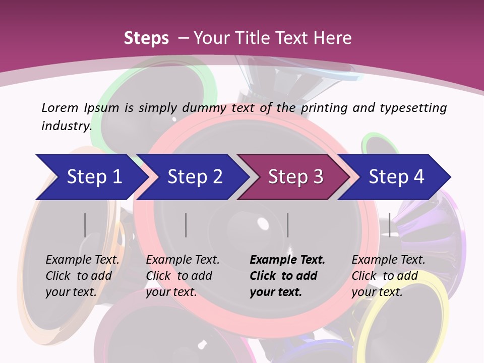 Set White Wave PowerPoint Template