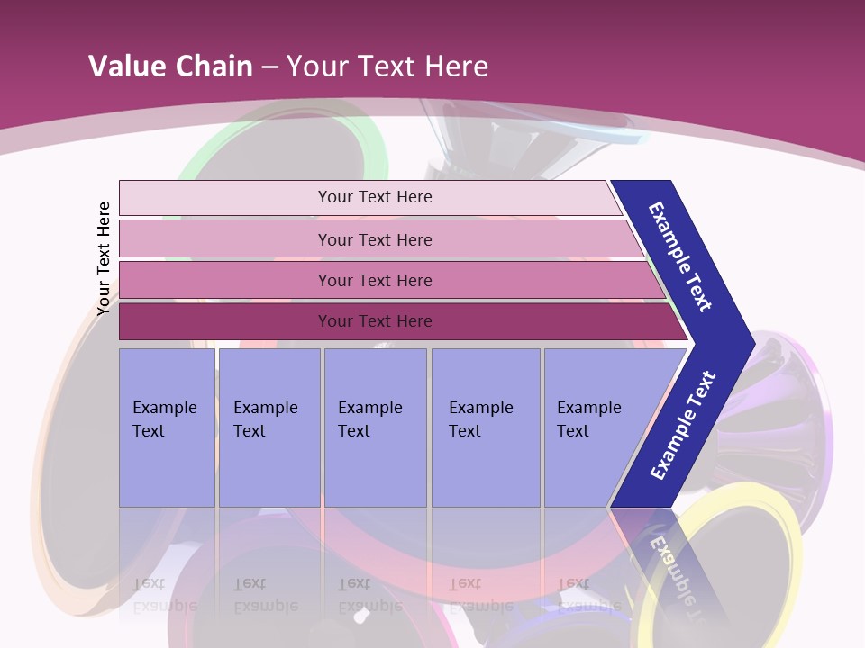 Set White Wave PowerPoint Template